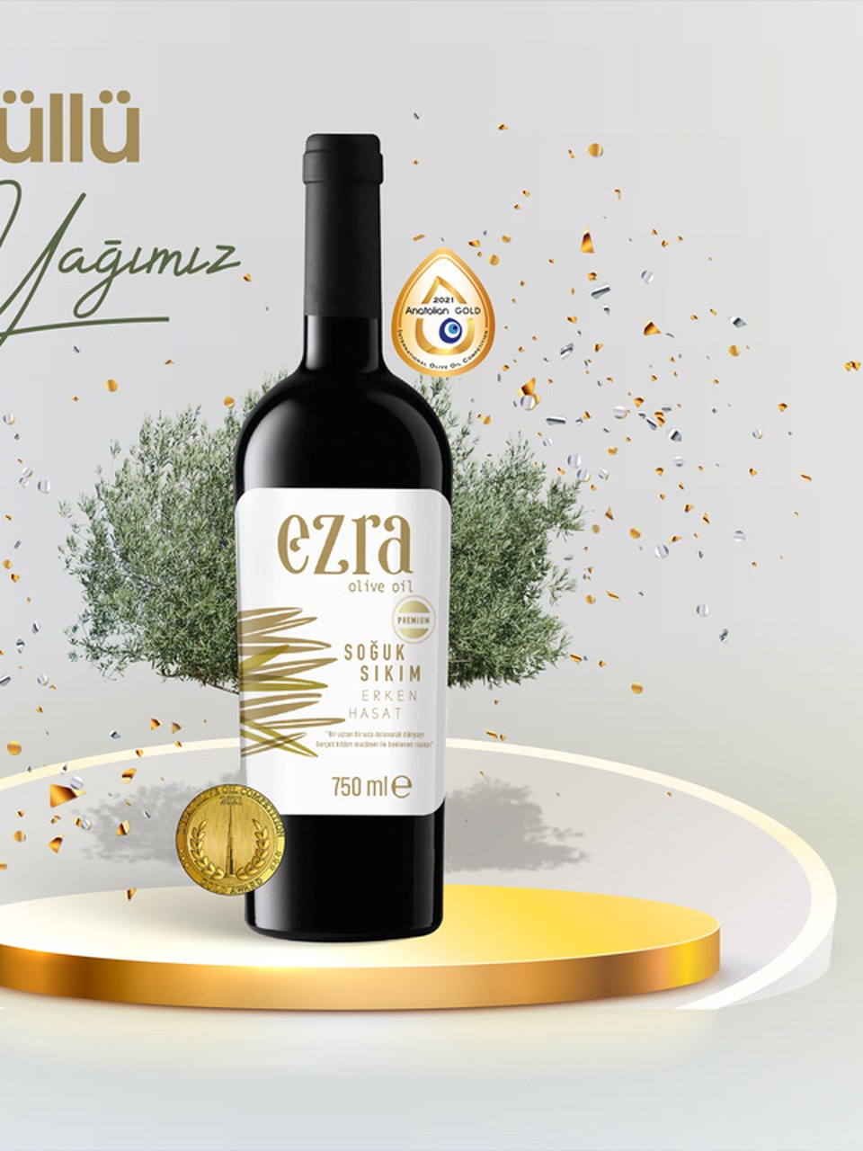 Ezra Olive Oil şişe görseli 2