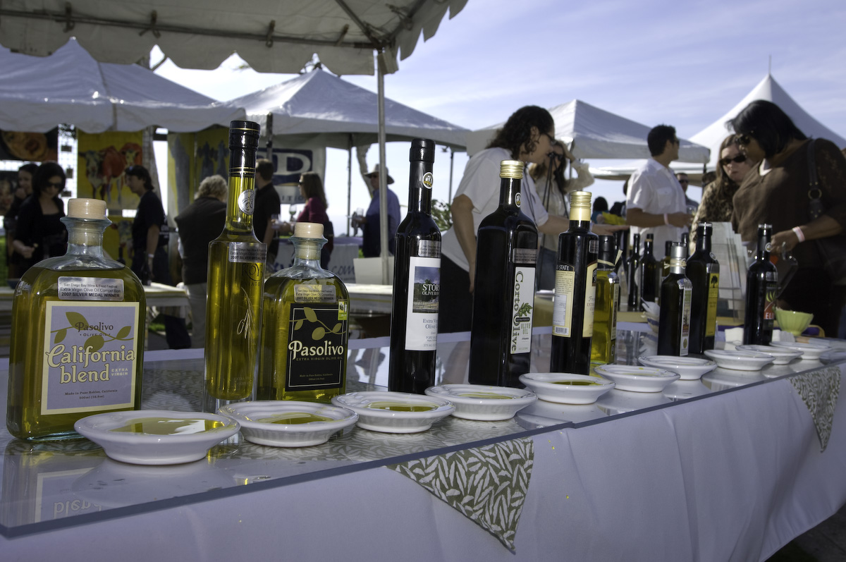 Olive oil tasting at the San Diego Bay Wine & Food Festival